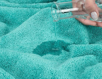 American Soft Linen 100% Cotton 600 GSM Turkish 40x80 Oversized Bath Towel Sheet, Extra Large Adult Towels for Bathroom, Turquoise Bath Sheet