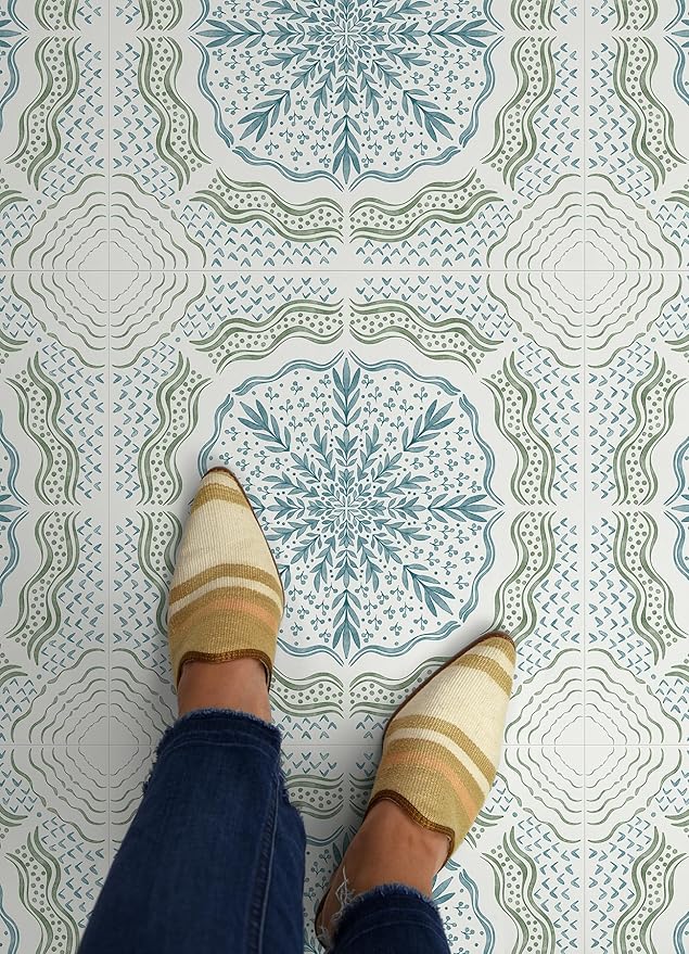 FloorPops Charleston Peel and Stick Floor Tiles, FP6467