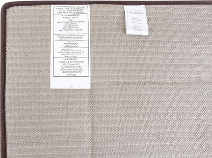 Ultra-Soft Extra-Thick Memory Foam Bath Mat (17 in x 24 in, Coffee Brown)
