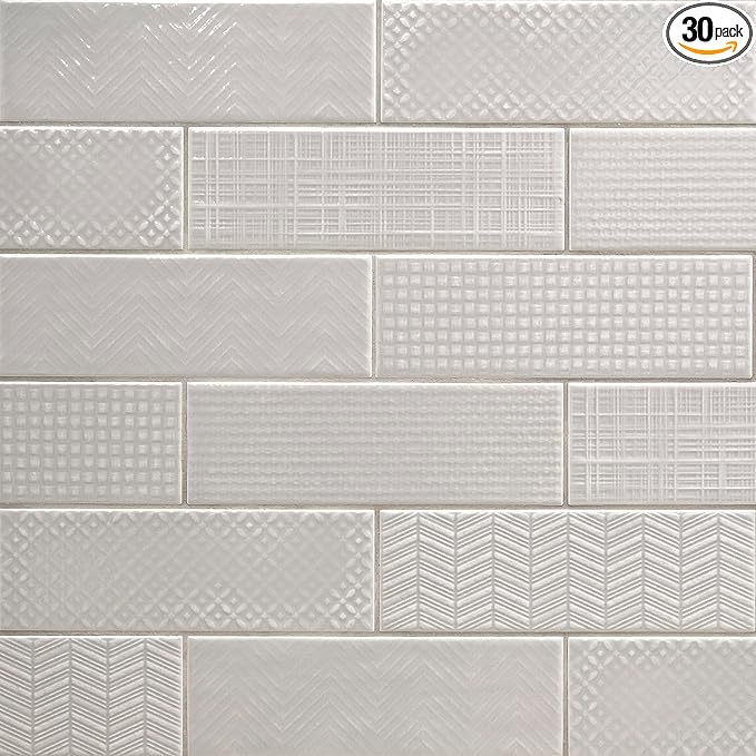 MSI Urbano Dusk 4x12 Inch Glossy Ceramic Subway Wall Tiles for Bathroom, Kitchen Backsplash, Accent Wall, and Shower