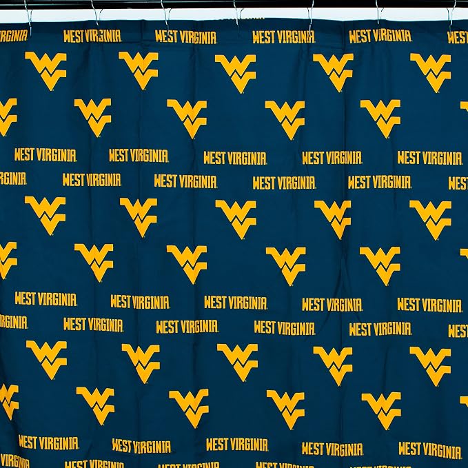 Everything Comfy West Virginia Mountaineers Bright and Colorful Shower Curtain Cover 70" x 72"