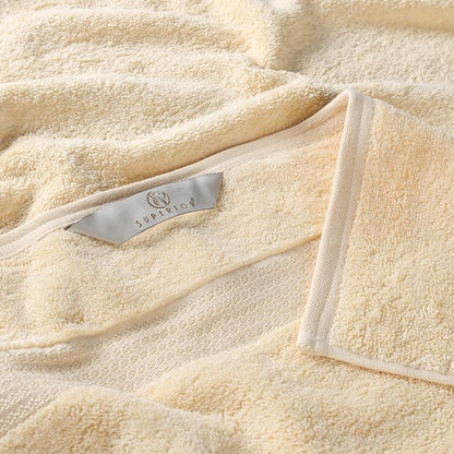 Superior Egyptian Cotton 4-Piece Bath Towel Set for Shower, Bath, Spa, Resort, Hotel, Soft Body Towels, Airbnb Essentials, Apartment, Dorm, Quick Dry, Absorbent, Bathroom Basics, Canary