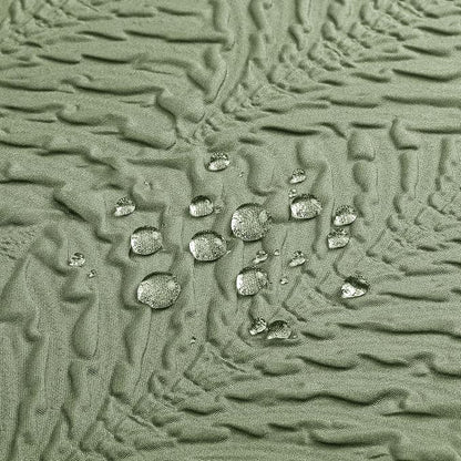 72x78 Long Shower Curtain, Ombre Sage Green 3D Embossed Half Bath Curtain