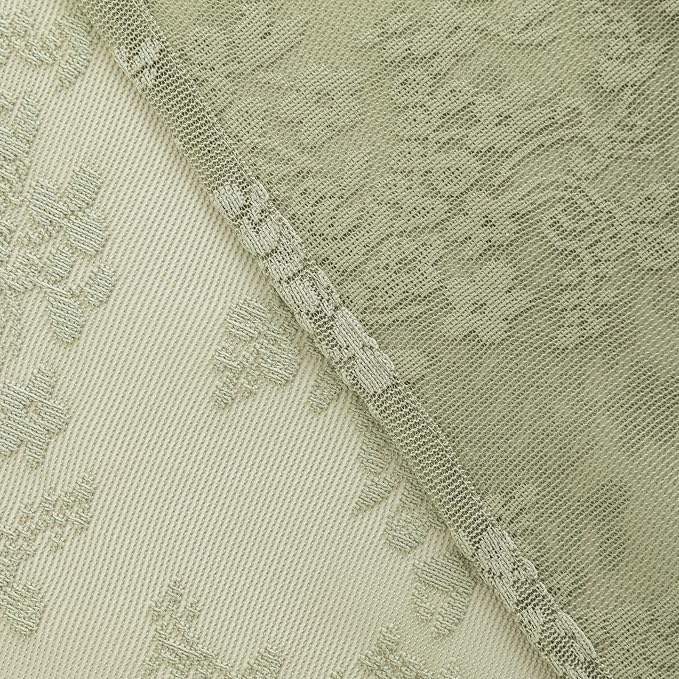 YJ YANJUN Boho 72x84 inch Shower Curtain Sage Green Lace Long Shower Cutain 84 Length Fancy See Through Shower Curtain 9 Foot Farmhouse Vintage Country Spring Summer Bathroom Décor 72" x 84" | See-through Shower Curtain Lets in Soft Light, Adding Flora...