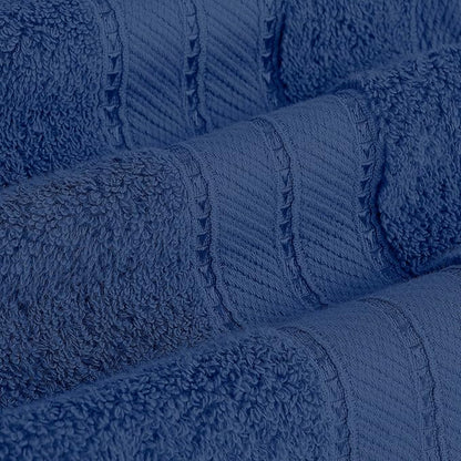 Modern Threads 4-Pack SpunLoft Bath Sheet Navy 35x66
