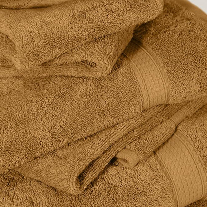 Superior Egyptian Cotton Ultra Plush & Absorbent, 10 Piece Set, Gold | Quick Dry, Soft Luxury Towel Set, Bath Essentials, Guest Bath, Spa, 2 Bath, 4 Hand, 4 Face Towels, Madeline Towels