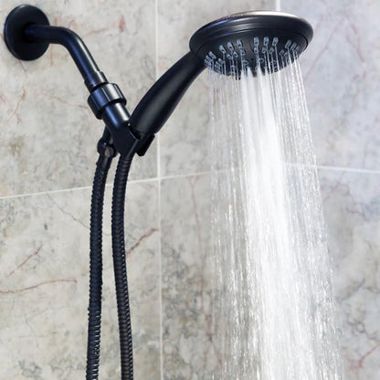 Luxury Handheld Shower Kit - 1.8 GPM - Oil-Rubbed Bronze | 6 Function High Pressure Removable Hand Held Showerhead with Hose and Mount, Easy Install for Boosting Low Water Flow Baths