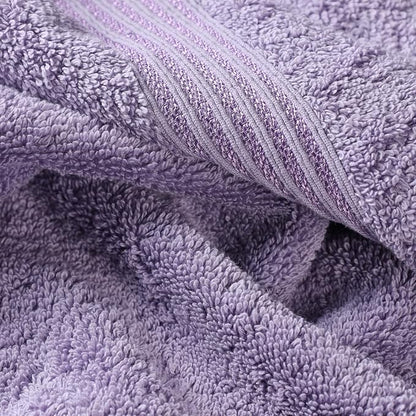 SUPERIOR Egyptian Cotton 6-Piece Towel Set, Bathroom Essentials, Towels for Bathroom, Apartment, Airbnb, Guest Bath, Face, Hand, Bath Towels, Washcloths, Absorbent, Fast Drying, Royal Purple