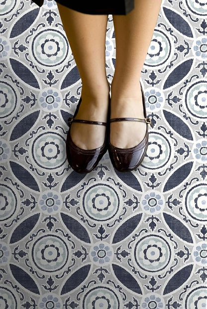 FloorPops FP2484 Sienna Peel & Stick Floor Tiles, Grey