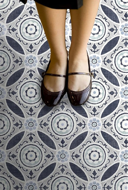 FloorPops FP2484 Sienna Peel & Stick Floor Tiles, Grey (Pack of 6)