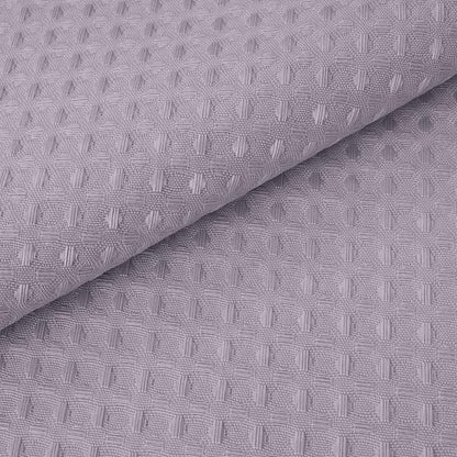 RiverDream Heavyweight Waffle No Hook Shower Curtain with Liner,Lilac,71x74 | Dotted Waffle,Snap-in Liner,Heavy Duty,Quick Dry,Mesh Top Window,With Bottom Magnets,Hotel-Grade,Washable,Standard Size
