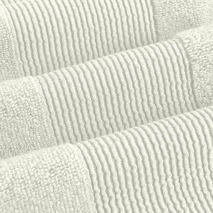 Modern Threads - Air Cloud 2-Pack 100% Zero-Twist Cotton Bath Sheet Set - Super Absorbent & Quick Dry - 500 GSM - Soft & Plush, Ivory