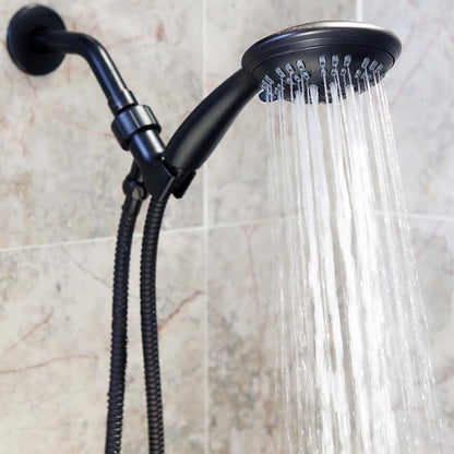 Luxury Handheld Shower Kit - 2.5 GPM - Oil-Rubbed Bronze | 6 Function High Pressure Removable Hand Held Showerhead with Hose and Mount, Easy Install for Boosting Low Water Flow Baths