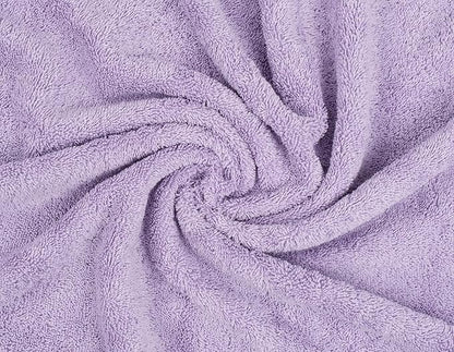 American Soft Linen Luxury 6 Piece Towel Set, 2 Bath Towels 2 Hand Towel 2 Washcloths, 600 GSM 100% Cotton Turkish Towels for Bathroom, Lilac Towel Sets