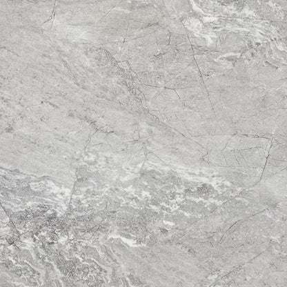 Daltile Perpetuo 24" X 24" Porcelain Marble Look Floor Tile in Polished Eternal Grey (4 pieces per carton) (15.20 sqft per carton)