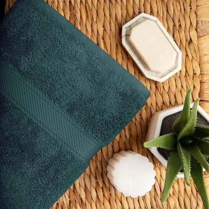 SUPERIOR Egyptian Cotton Ultra Plush & Absorbent, 10 Piece Set, Teal | Quick Dry, Soft Luxury Towel Set, Bath Essentials, Guest Bath, Spa, 2 Bath, 4 Hand, 4 Face Towels, Madeline Towels
