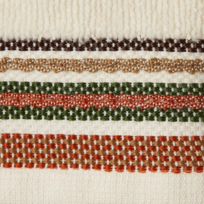 SKL Home Fall/Thanksgiving Give Thanks/Home Hand Towel Set-2pc, Natural | 100% Cotton. Soft, decorative velour with embroidery. For use in the bathroom, kitchen or bar & gifting.