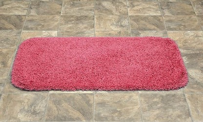 Garland Rug Jazz Nylon Washable 24 in. x 40 in. Pink Bath Rug Soft, Absorbent, and Stylish for Your Bathroom