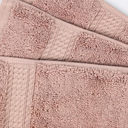 Superior Egyptian Cotton 800 GSM Plush Absorbent, 9 Piece Set, Muted Mauve | Quick Dry, Soft Luxury Towel Set, Bath Essentials, Guest Bath, Spa, 3 Bath, 3 Hand, 3 Face Towel, Madeline Towels