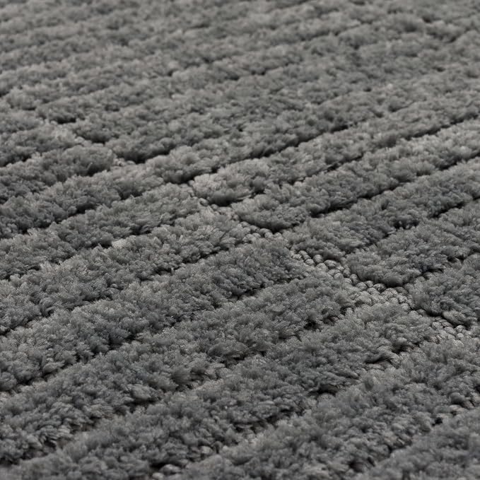 Mohawk Home Sanctuary Casual Solid Gray 1' 5" X 2' Bath Mat Perfect for Bathroom
