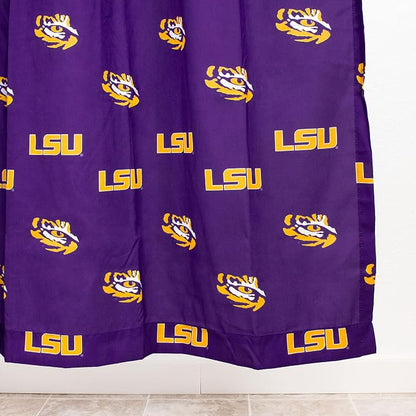 Everything Comfy LSU Tigers Bright and Colorful Shower Curtain Cover 70" x 72"