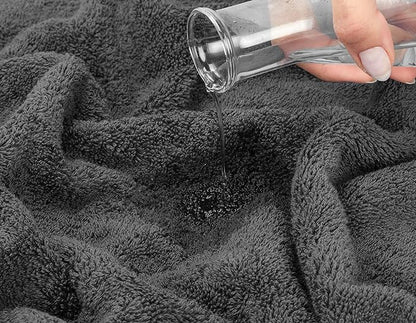 American Soft Linen 35x70 Jumbo Large Bath Towel, 600 GSM 100% Cotton Turkish Bath Sheet, Oversized Luxury Bath Towel for Bathroom Beach and Pool, Dark Gray