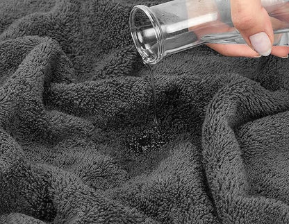 American Soft Linen 100% Cotton 600 GSM Turkish 40x80 Oversized Bath Towel Sheet, Extra Large Adult Towels for Bathroom, Dark Gray Bath Sheet