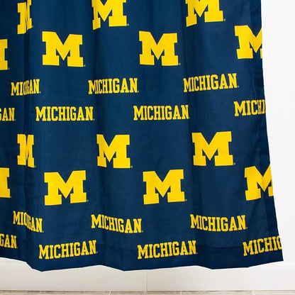 Everything Comfy Michigan Wolverines Bright and Colorful Shower Curtain Cover 70" x 72"
