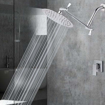 Voolan High Pressure Rain Shower Head - Rainfall Shower head Made of 304 Stainless Steel - Comfortable Shower Experience Even at Low Water Flow (6 Inch, Chrome)