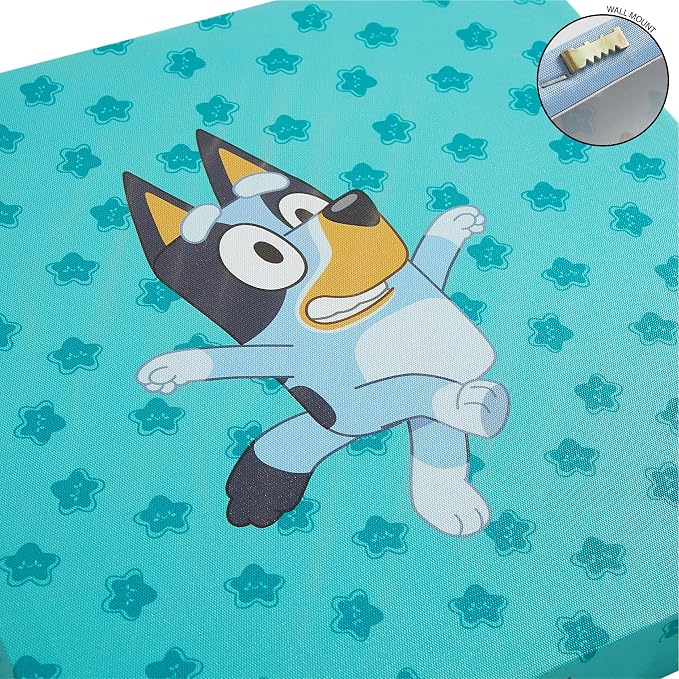 Bluey Canvas Wall Art – 4-Piece Set for Kids’ Room Décor, Each Print 12"x12", Colorful and Fun Artwork for Bedroom, Nursery, or Playroom