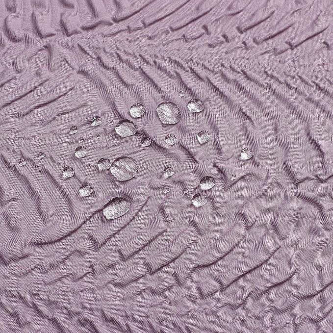 72x84 Extra Long Shower Curtain, Lavender 3D Embossed Half Bath Curtain