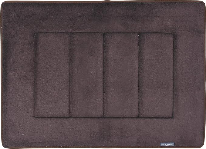 Ultra-Soft Extra-Thick Memory Foam Bath Mat (17 in x 24 in, Coffee Brown)