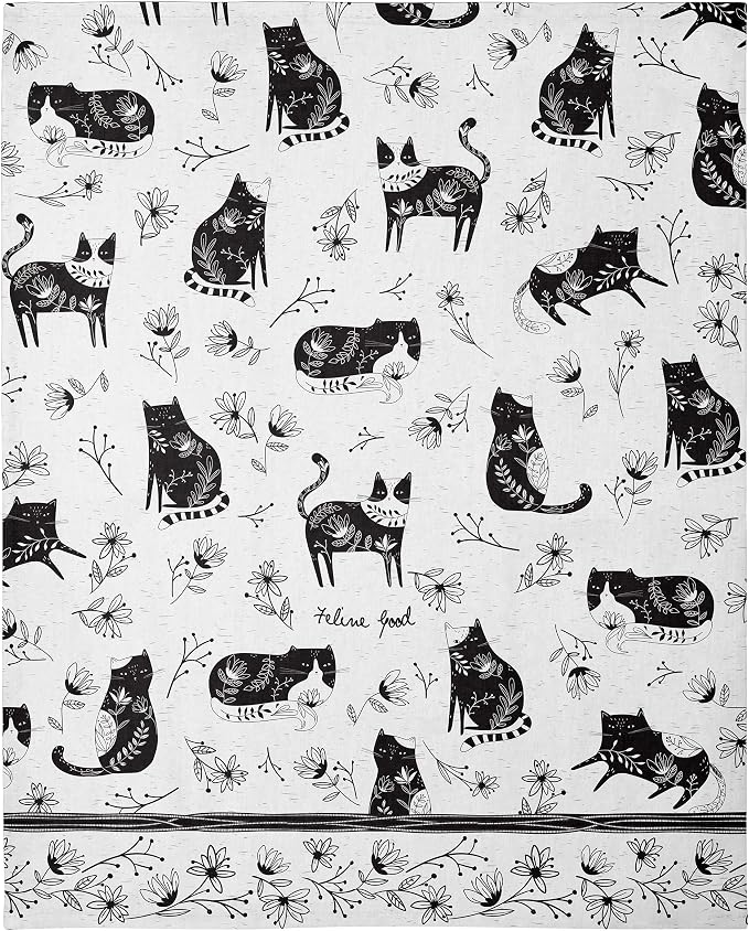 Karma Boho Tea Towels Cat 18" x 22"