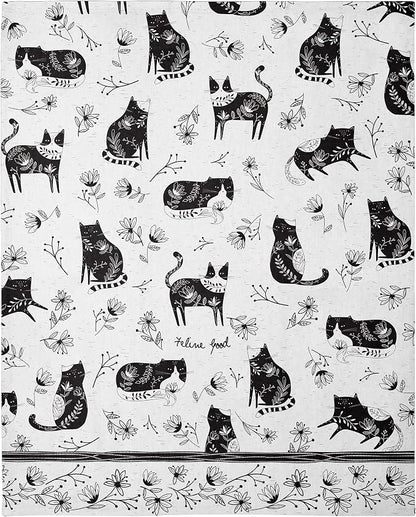 Karma Boho Tea Towels Cat 18" x 22"