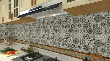 Peel and Stick Backsplash Tiles for Kitchen, Talavera Mexican Tiles (10 Sheets)