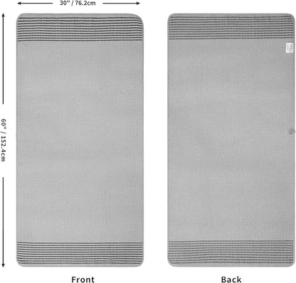 MICROFI New Microfiber Waffle Bath Towels, 2 Pieces, Soft, Absorbent, Fast Drying, Lint Free 430 GSM (30''x60''/76cm x 152cm)