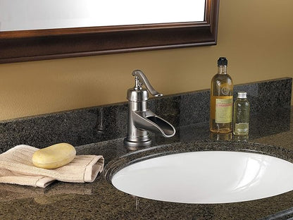 Pfister LFM42YPKK Ashfield Single Control 4" Centerset Bathroom Faucet in Brushed Nickel, Water-Efficient Model