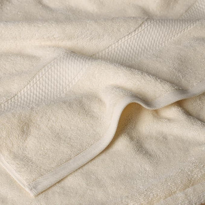 SUPERIOR Egyptian Cotton Ultra Plush & Absorbent, 6 Piece Set, Cream | Quick Dry, Soft Luxury Towel Set, Bath Essentials, Guest Bath, Spa, 2 Bath, 2 Hand, 2 Face Towels, Madeline Towels