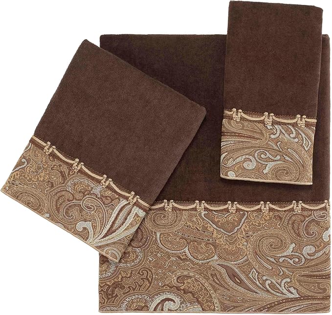 Avanti Linens 17892JAV Bradford Hand Towel, Java 30.00" x 16.00"