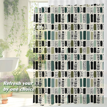 Sage Green Shower Curtains for Bathroom,72x78 in Long Boho Shower Curtain for Modern Aesthetic Bathroom Accessories,Funny Waterproof Polyester Sage Bath Decor