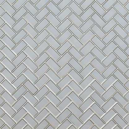 MSI Ice Bevel Herringbone Glass Tile for Kitchen Backsplash, Wall for Bathroom, Accent Wall, and Shower Tile