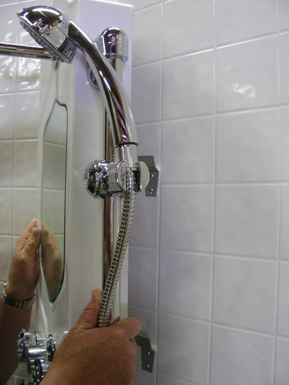 1101 Colonial Shower Spa, Black Bamboo