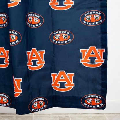 Everything Comfy Auburn Tigers Bright and Colorful Shower Curtain Cover 70" x 72"