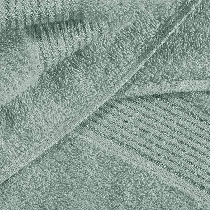 Cotton 2 Pack Oversized Bath Towel Set 28x55 inches, Large Bath Towels, Ultra Absorbant Compact Quickdry & Lightweight Towel, Ideal for Gym Travel Camp Pool - Jade