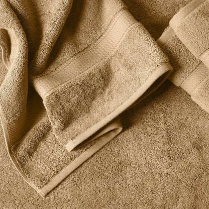 Superior Egyptian Cotton Plush & Absorbent, Bath Towel Set of 4, Toast | Quick Dry, Soft Luxury Towel Set, Bath Essentials for Bathroom, Guest Bath, Spa, 4 Piece Bath, Madeline Towels