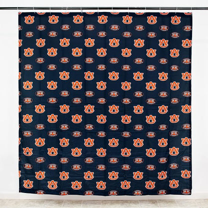 Everything Comfy Auburn Tigers Bright and Colorful Shower Curtain Cover 70" x 72"