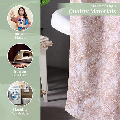 Maison d' Hermine Shower Curtain 100% Cotton One Panel 70"x72" Washable Fabric Shower Curtains for Bathroom, Easy Hanging with 12 Button Holes - Home Hotel Spa Easter Gifts (Bamako)