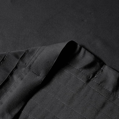 Comfort Spaces Windsor Bathroom Shower Pieced Ruffle Pattern Modern Elegant Microfiber Fabric Bath Curtains, 72x72, Black | Microfiber, Adds Privacy, Machine Washable, OEKO-TEX Certified