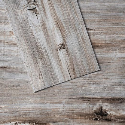 VEVOR Peel and Stick Floor Tile 36" x 6", 36 Tiles Self Adhesive Vinyl Floor, 0.62 mm Thick, Vintage Wood Grain DIY Flooring Tiles for Bedroom, Living Room, Bathroom (54 Sq.Ft/Box)