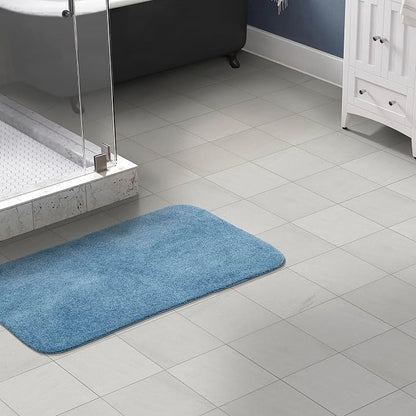 Garland Rug Traditional Bath Rug, 30-Inch by 50-Inch, Basin Blue